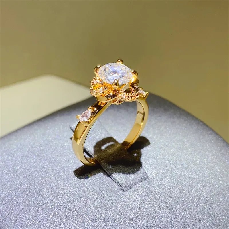 1 Carat Moissanite Zircon 925 Sterling Silver Ring - Body Central