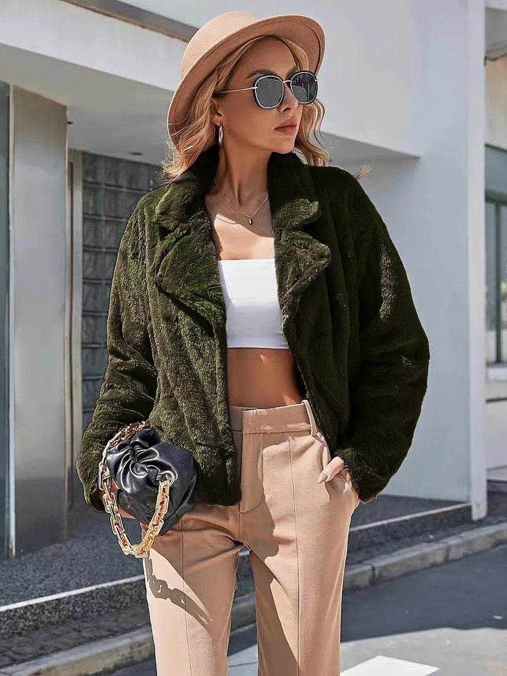 Plush Open Front Dropped Shoulder Jacket | Body Central