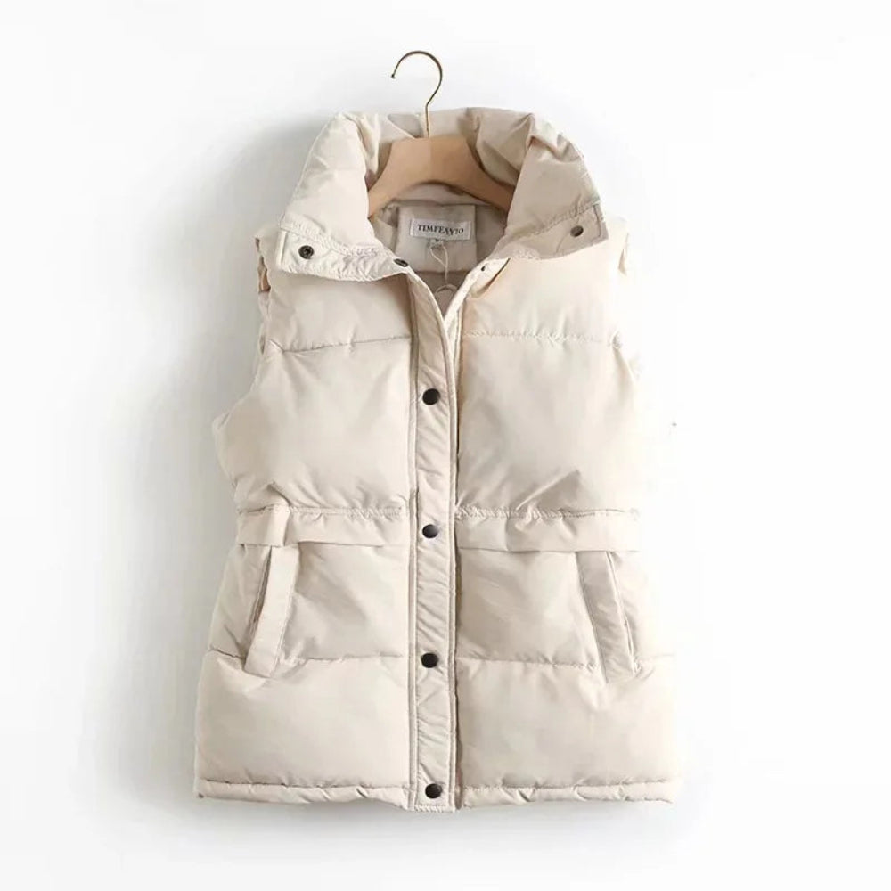 Sleeveless Vest Warm Down Cotton Padded Jacket | Body Central