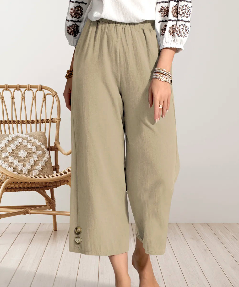 Wide Leg Cropped Pants | Body Central