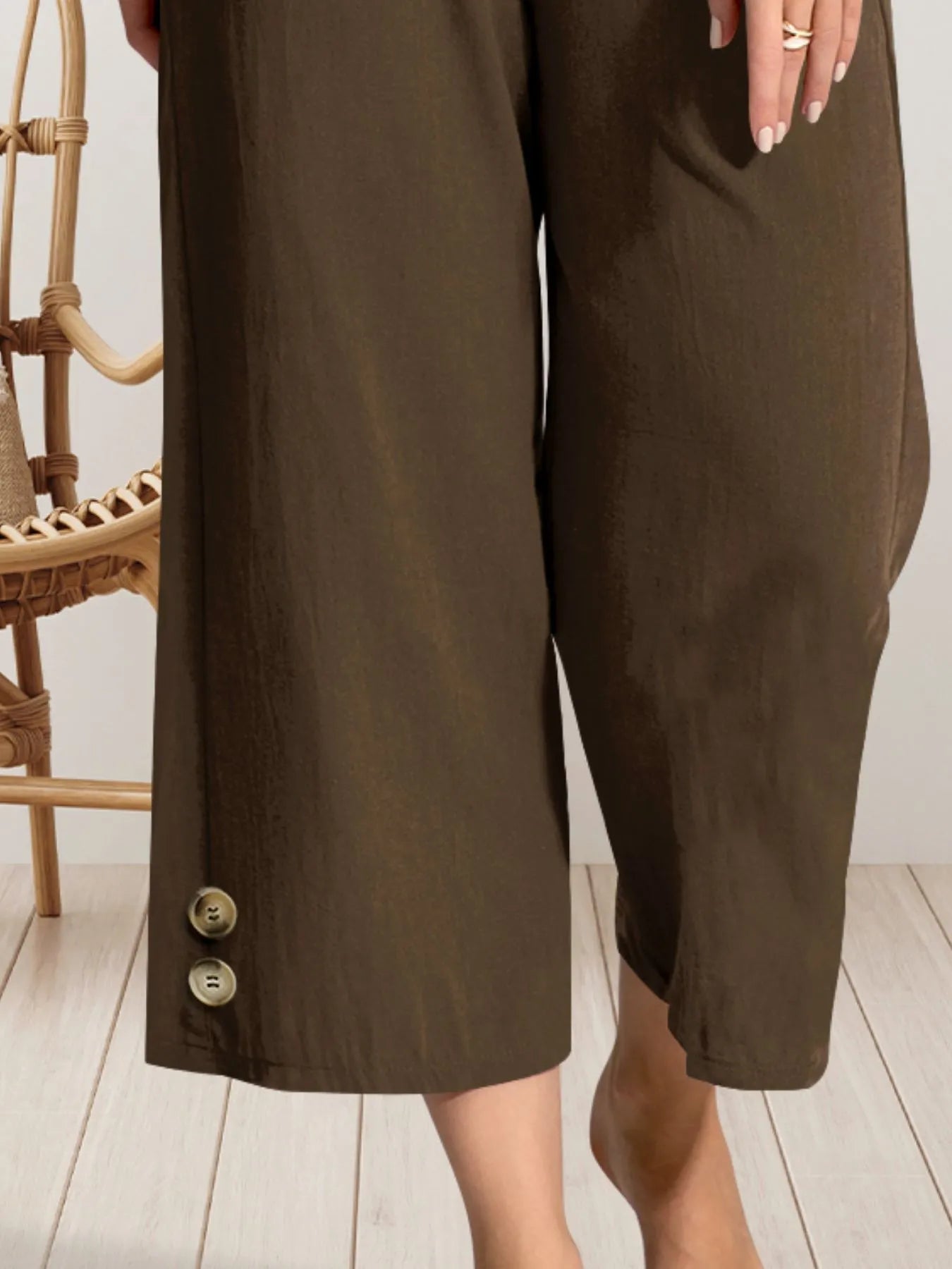 Wide Leg Cropped Pants | Body Central