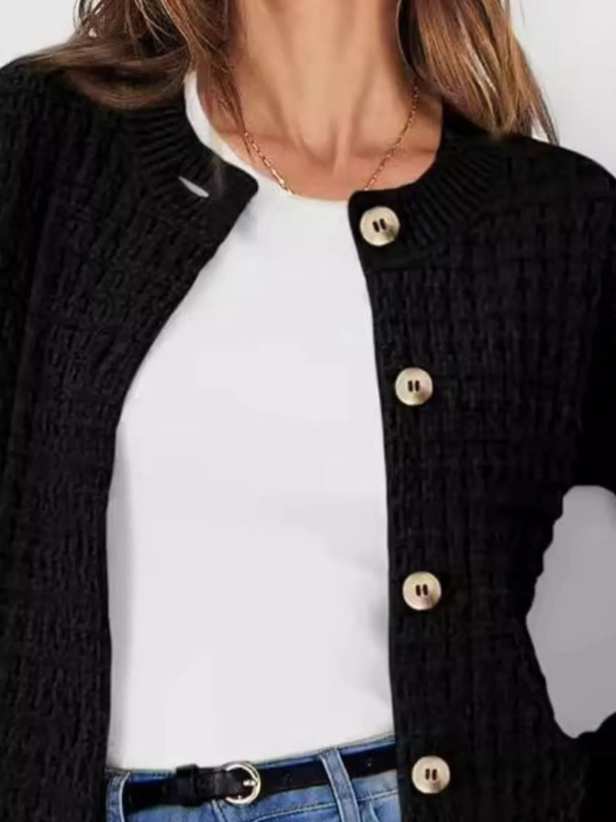 Button - Up Long Sleeve Cardigan - Body Central