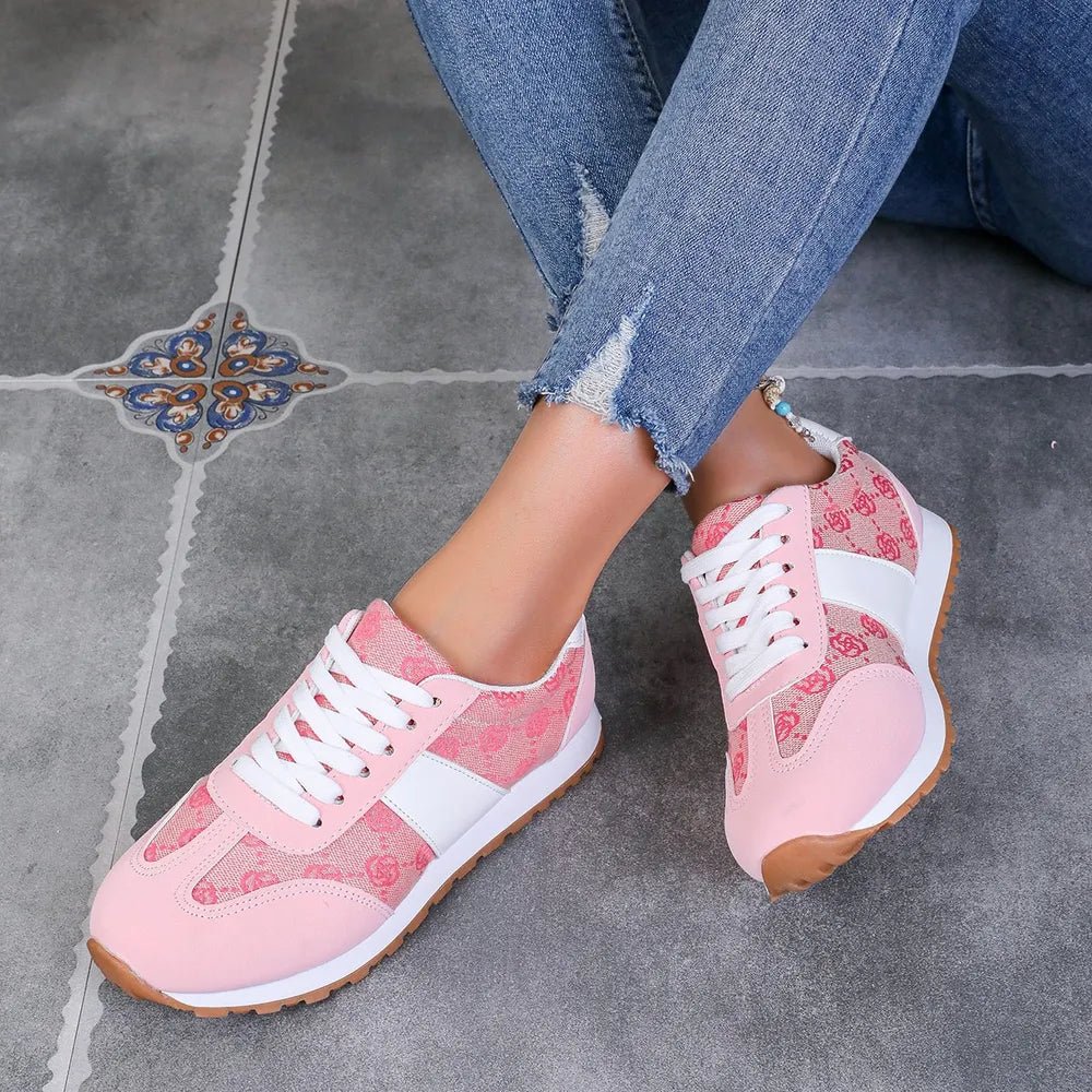Contrast Round Toe Flat Sneakers - Body Central