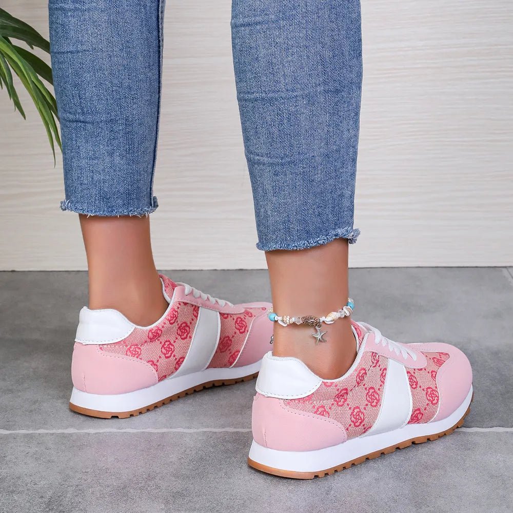 Contrast Round Toe Flat Sneakers - Body Central