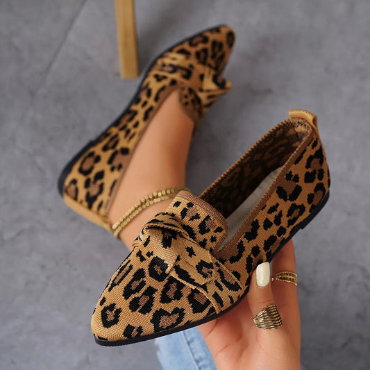 Mesh Point Toe Flat Heels Slip-Ons - Body Central