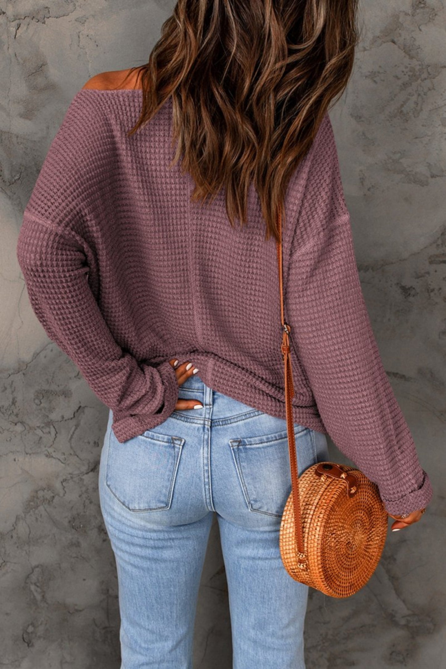 Notched Neck Drop Shoulder Blouse - Body Central