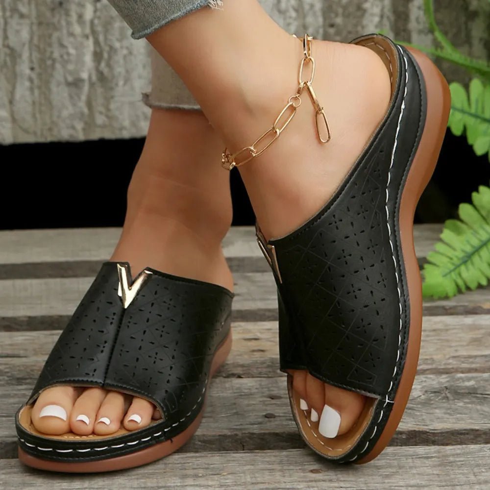 Women's Summer Open Toe Flat Sandals - Body Central