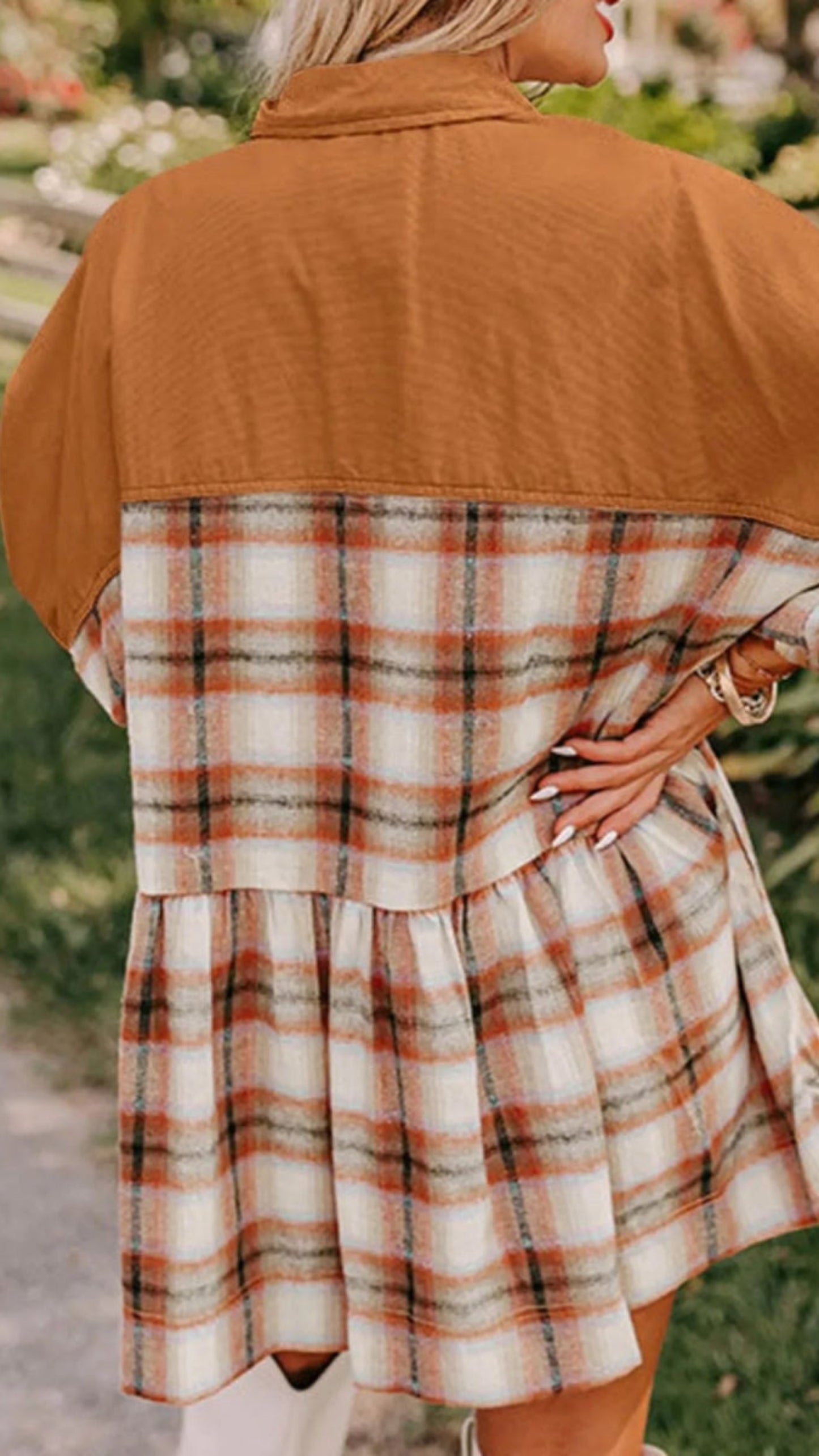 Plaid Button Front Mini Dress - Body Central