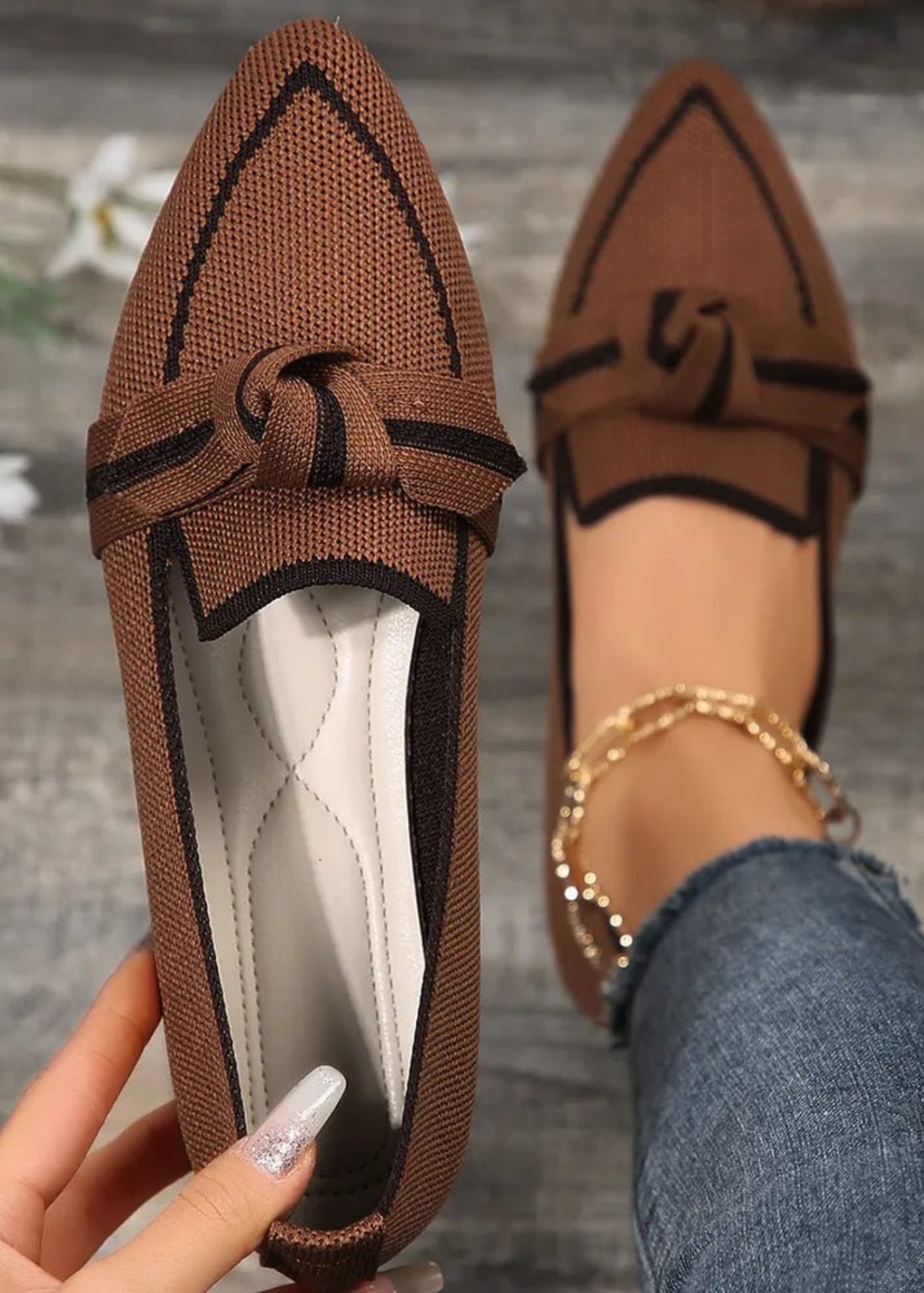Point Toe Mesh Flat Slip - Ons - Body Central