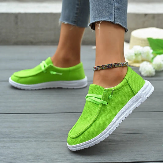 Round Toe Canvas Slip - Ons - Body Central
