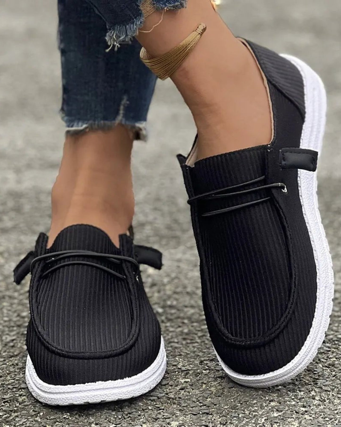 Comfortable Round Toe Flat Slip-On Shoes - Ons - Body Central