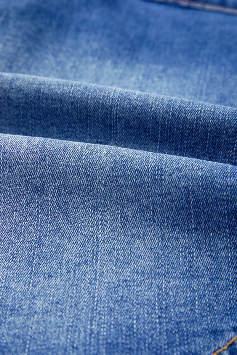 Wrapped Crossed Waist Denim Mini Skirt - Body Central