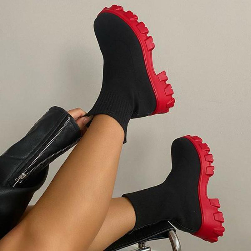 Autumn Winter Couple Socks Knitted Short Boots | Body Central