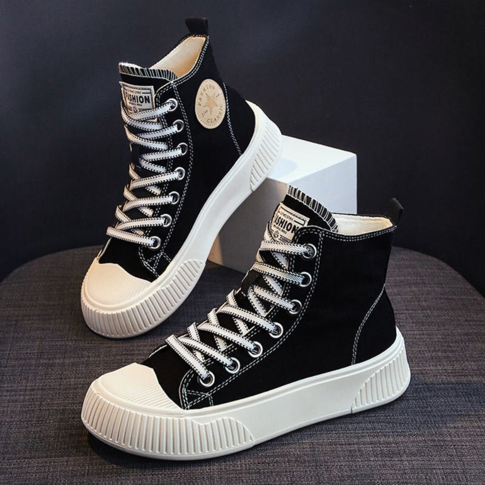 Canvas High-top Shoes | Body Central