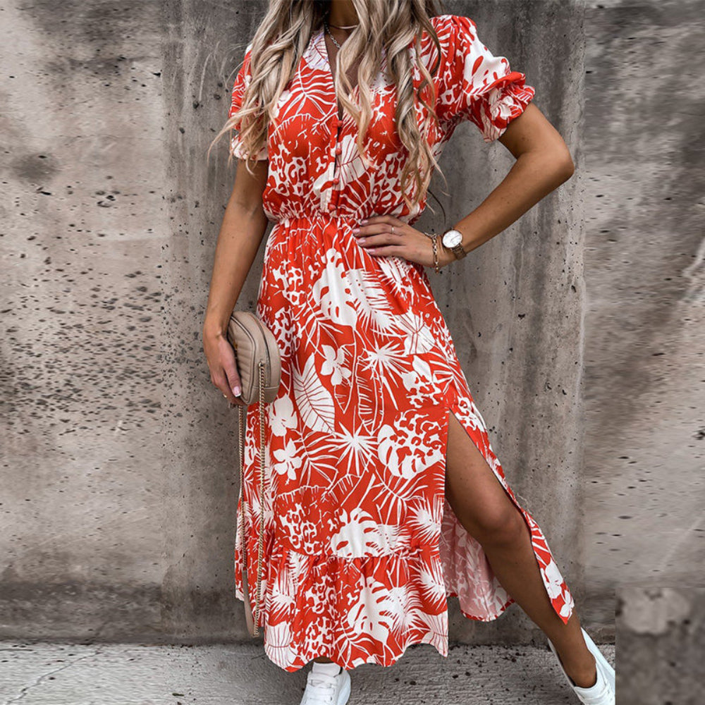 Elegant Long V Neck Dress | Body Central