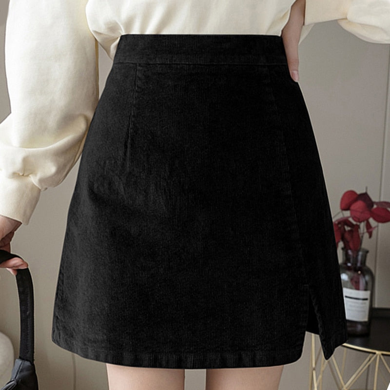 Mini Casual High Waist A-Line Skirt - Body Central Store