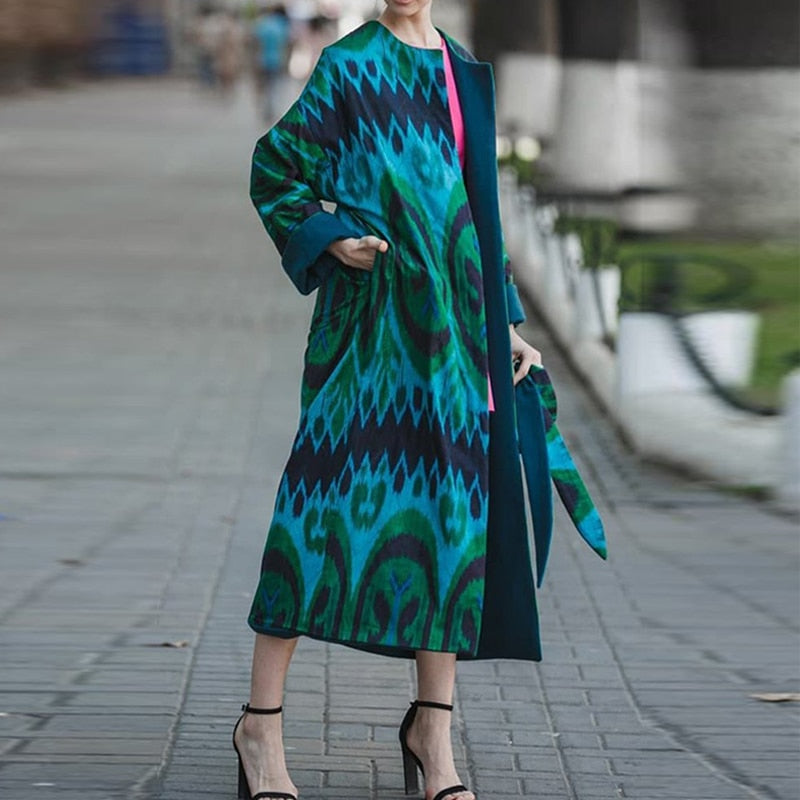 Long Loose Pockets Coat | Body Central