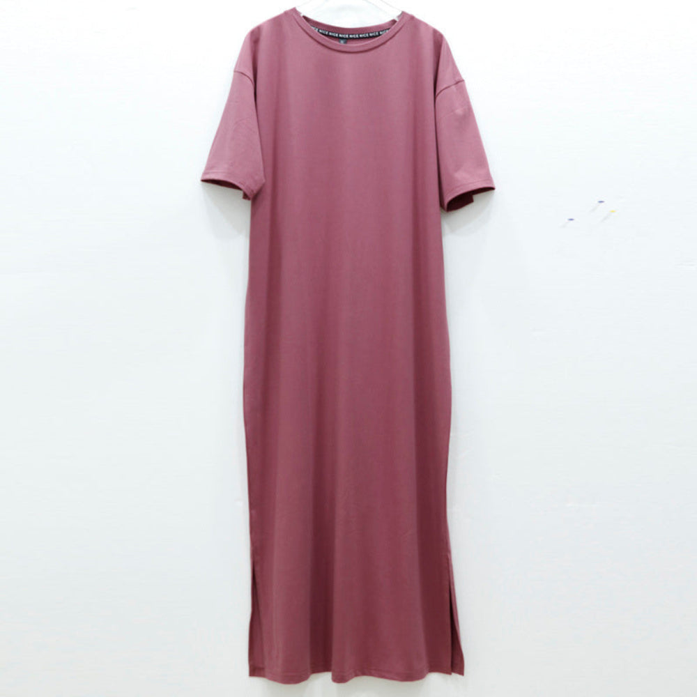Oversized Long Slit Dress | Body Central