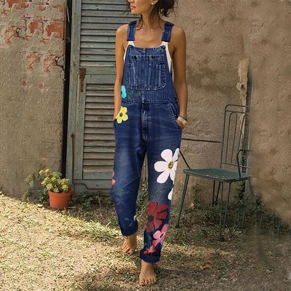 Stylish Strap Overall Denim Streetwear Harem Romper Jumpsuit Jeans- Body Central