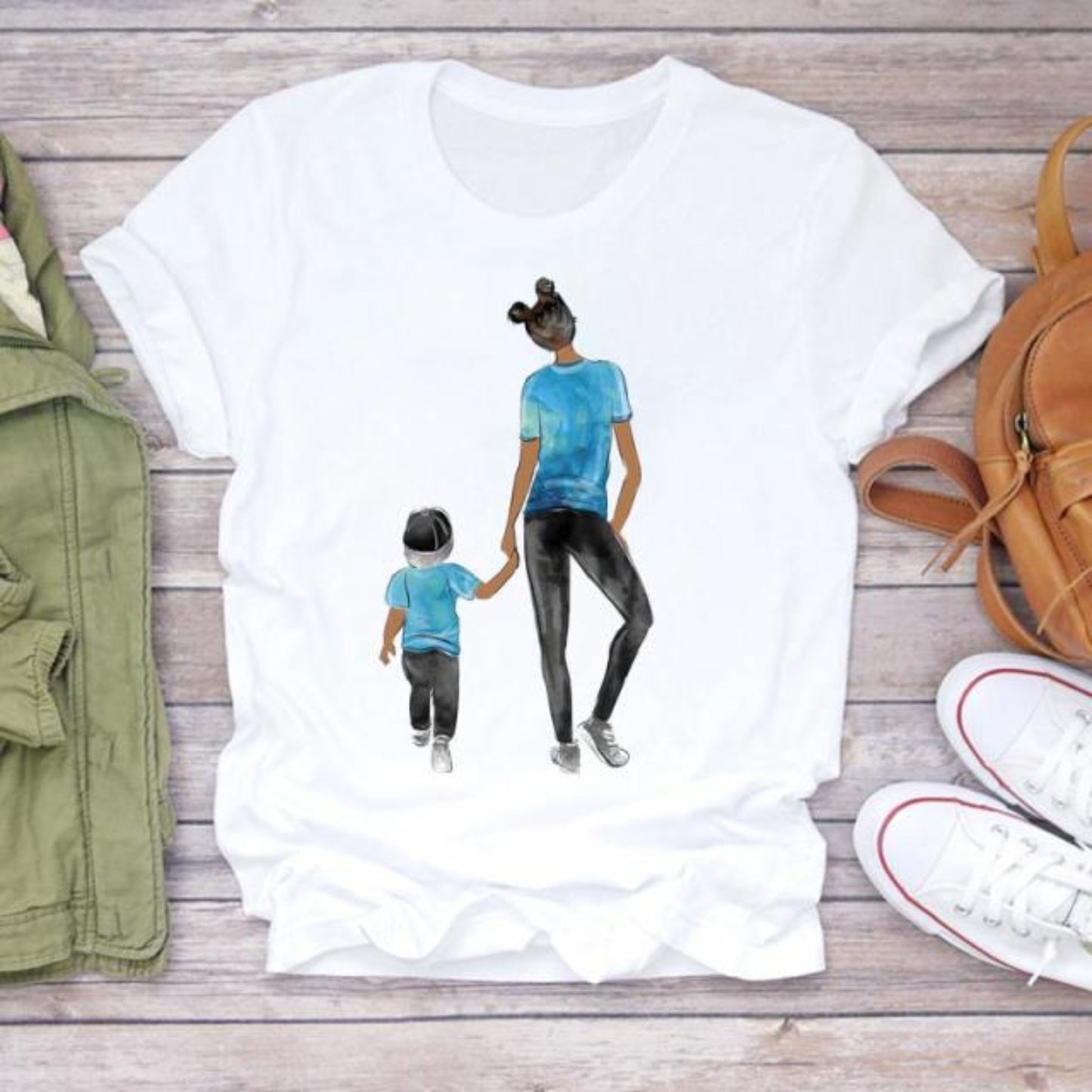Cartoon Super Mom T-shirt - Body Central