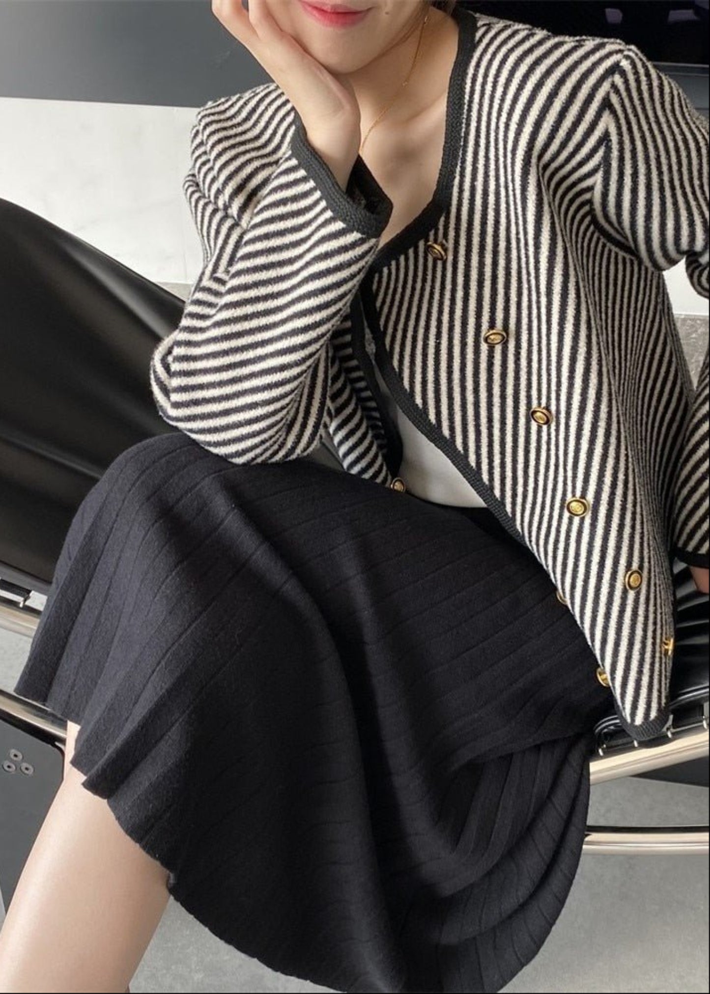 Knitted Slim Elastic Waist Skirt - Body Central