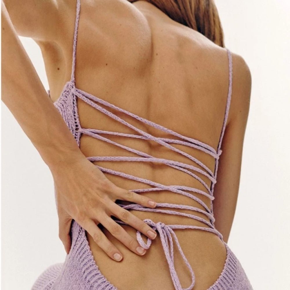 Knitted Sweater Spaghetti Strapless Dress - Body Central