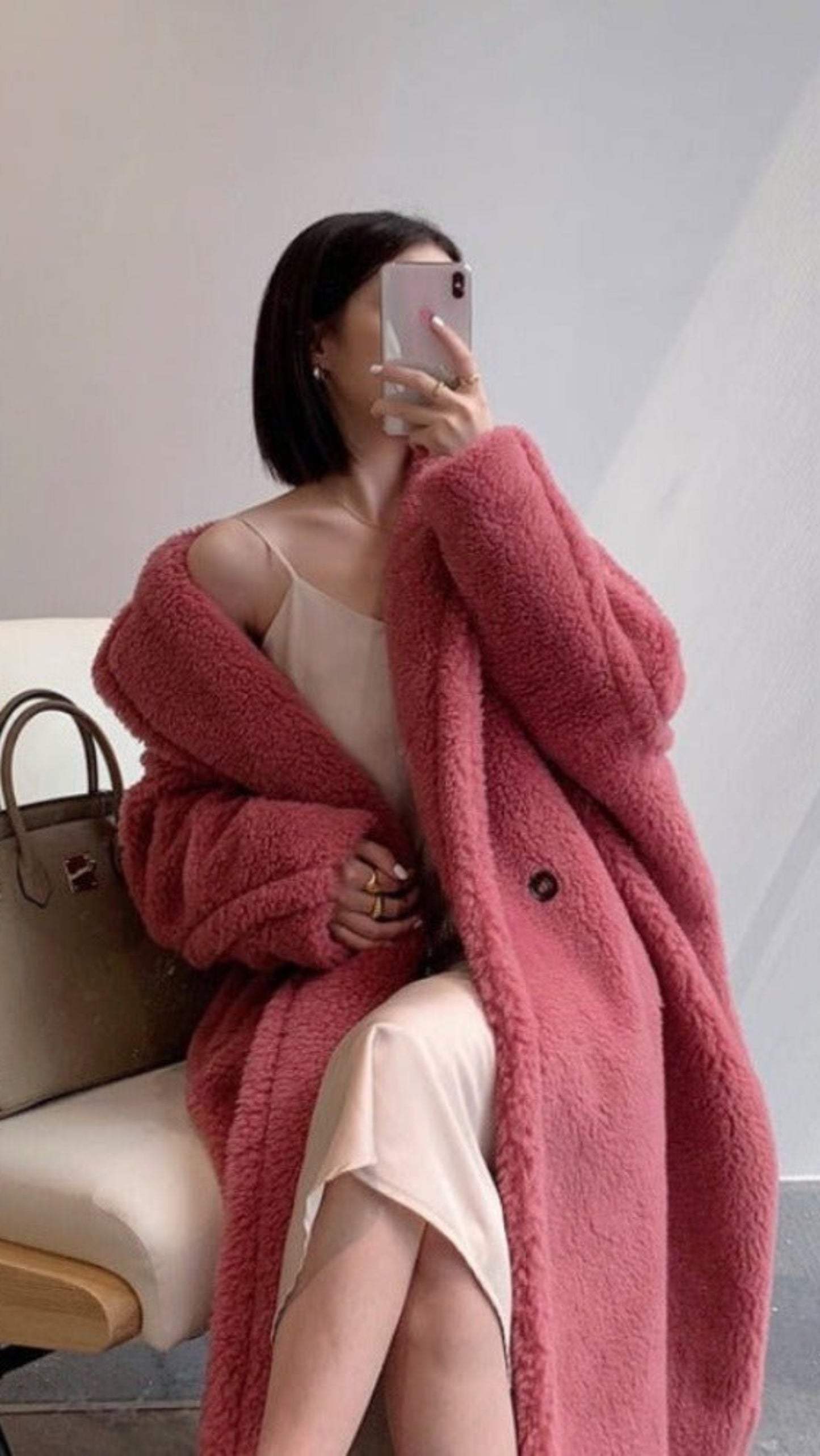 Luxury Long Fur Loose Lapel Shaggy Warm Fluffy Coat - Body Central