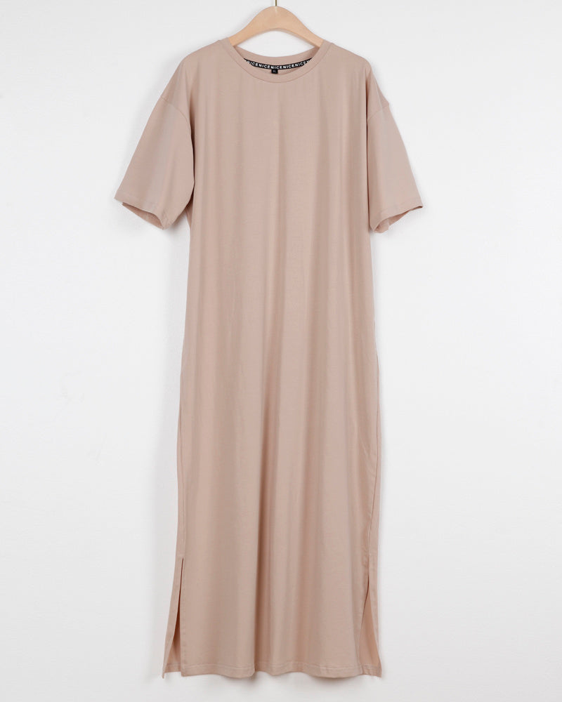 Oversized Long Slit Dresses Pluse Size - Body Central Store
