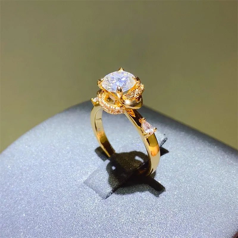 1 Carat Moissanite Zircon 925 Sterling Silver Ring - Body Central