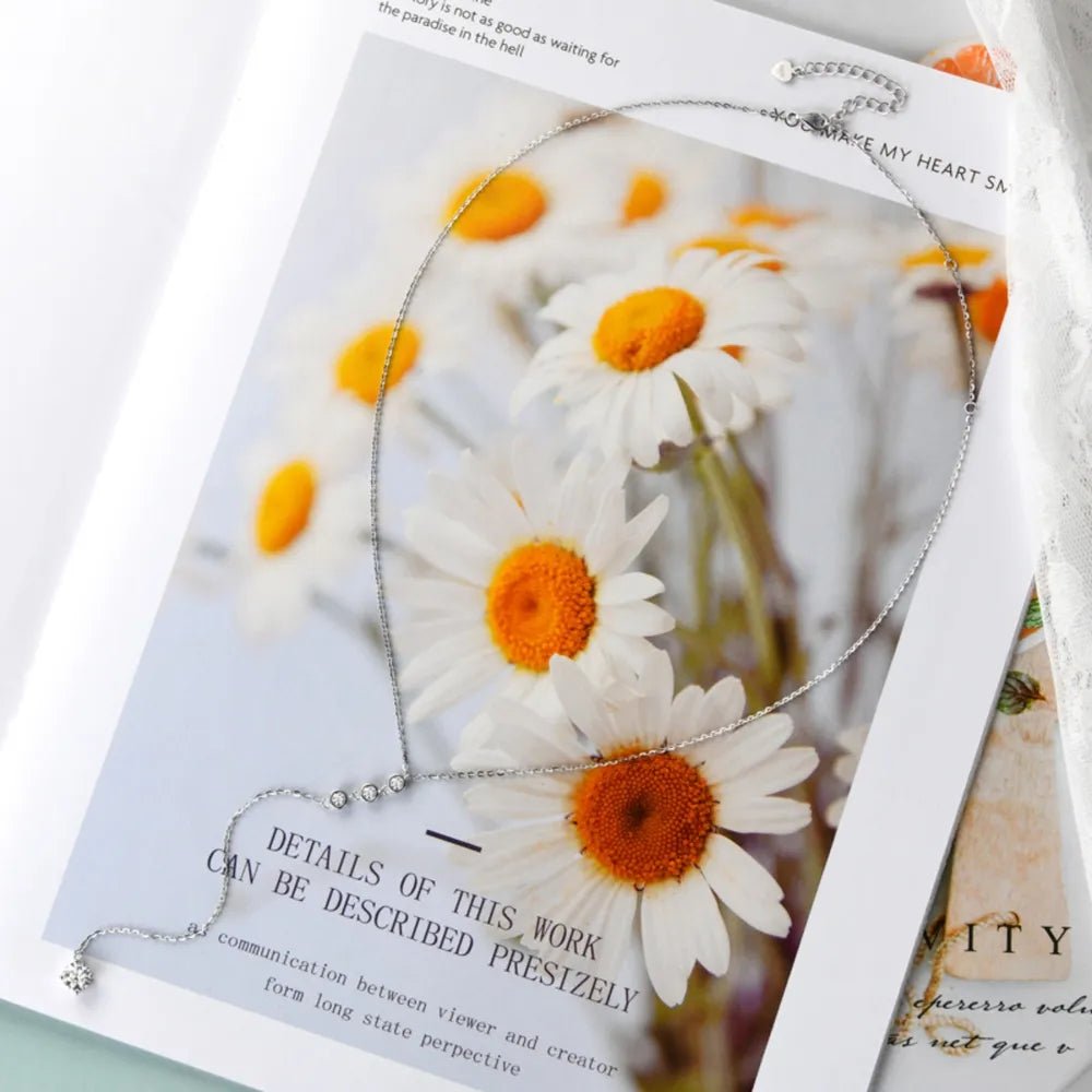 1.3 Carat Moissanite 925 Sterling Silver Drop Necklace - Body Central