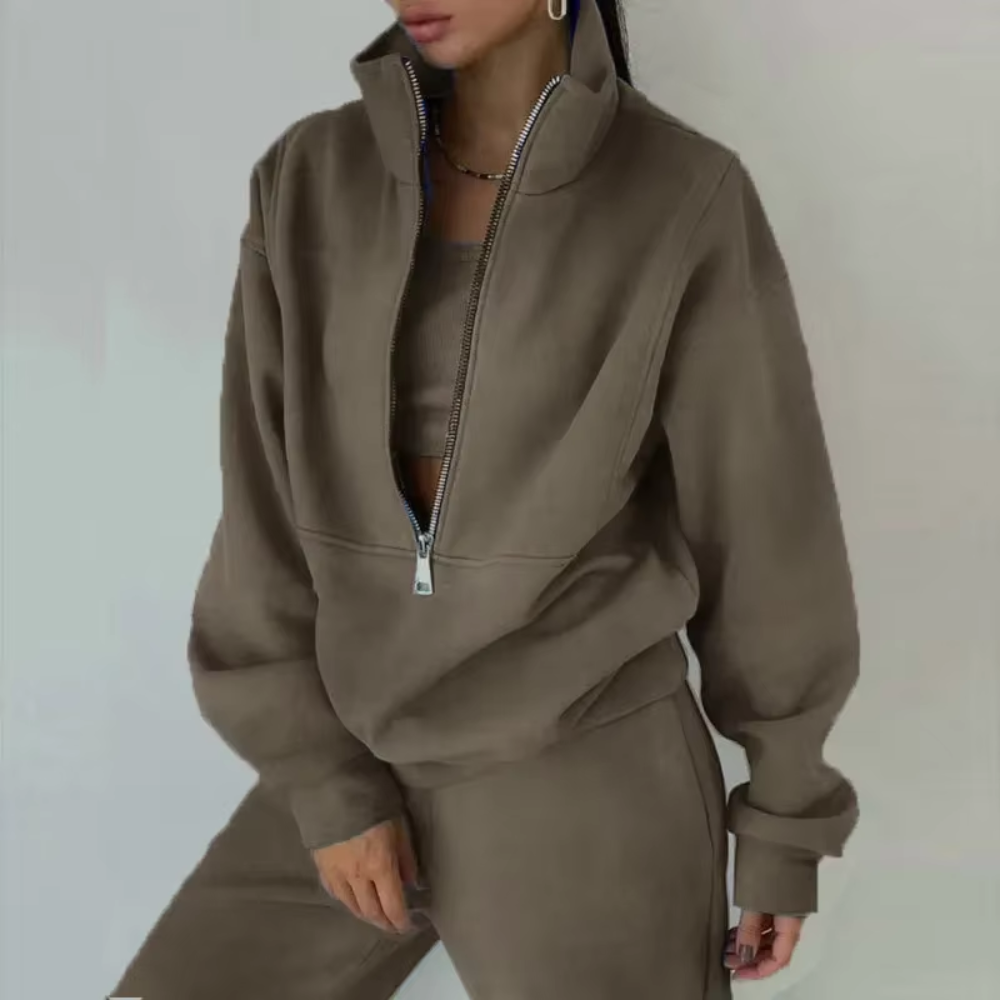 2 Piece Tracksuit Loose Suit Set Sweatshirt Sportswear | Body Central