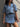Collar Top & Skirt Denim Set