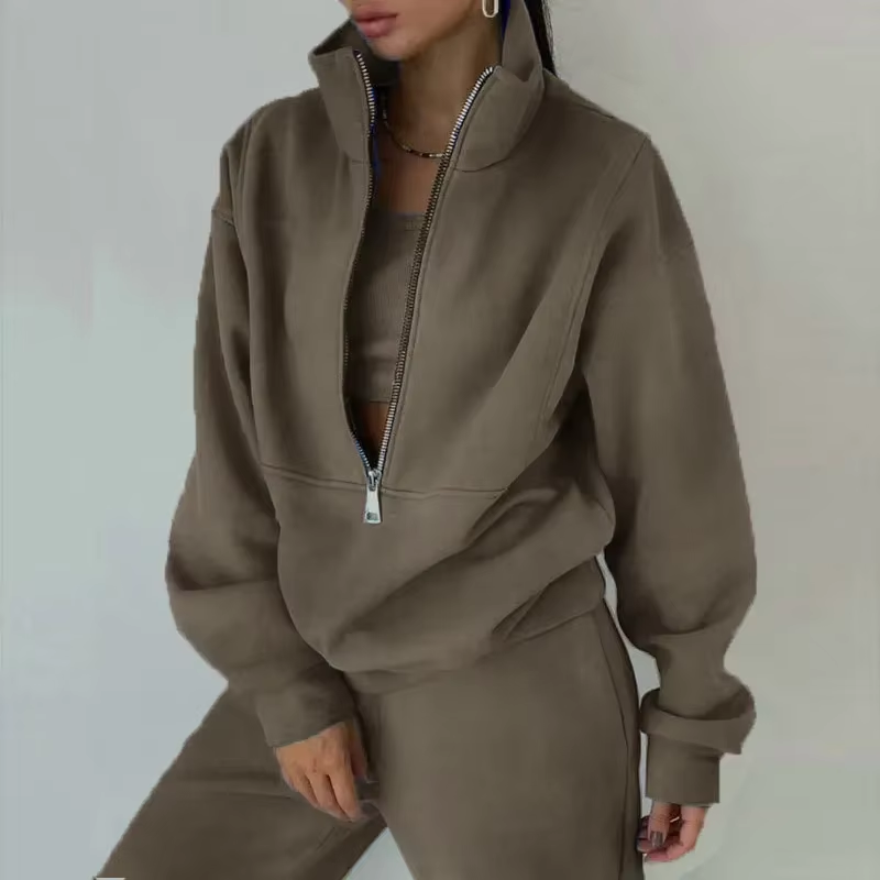 2 Piece Tracksuit Loose Suit Set Sweatshirt Sportswear - Body Central Store
