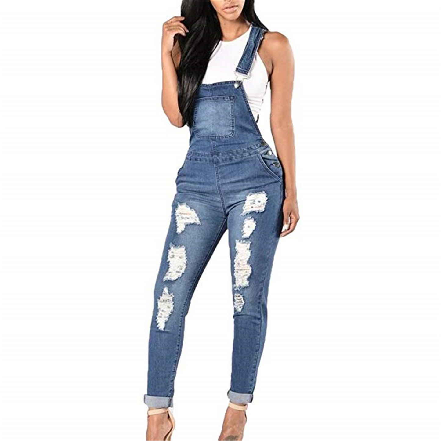 Fashion Overall Straps Jeans - Body Central