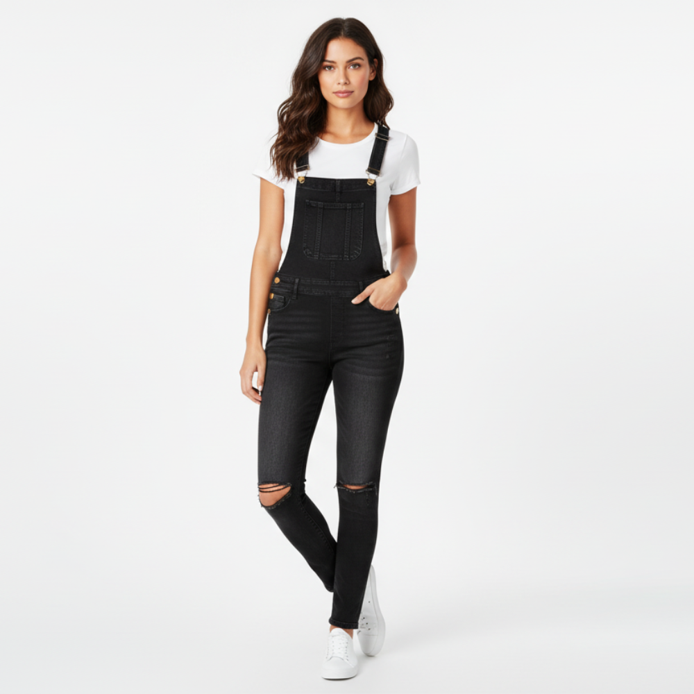 Fashion Overall Straps Jeans - Body Central