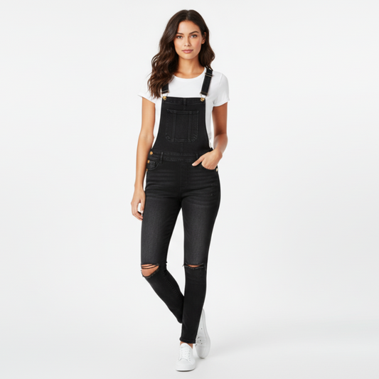 Fashion Overall Straps Jeans - Body Central