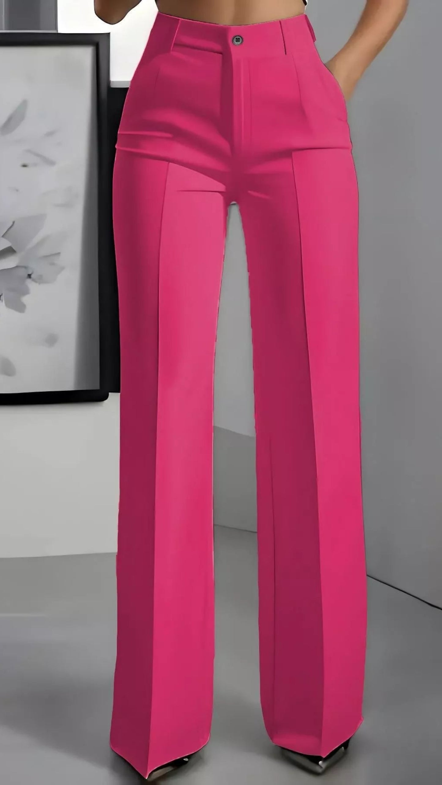 High-Waisted Wide Leg Pants | Body Central