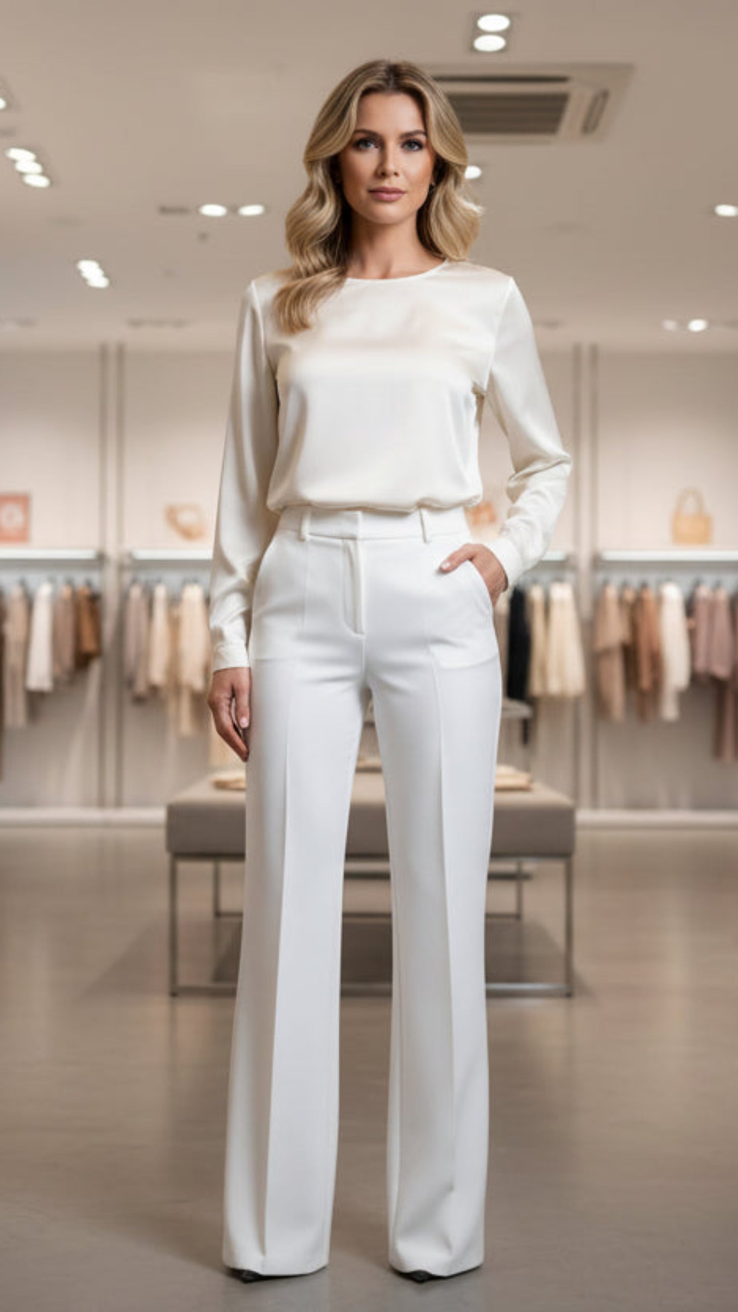 High-Waisted Wide Leg Pants | Body Central