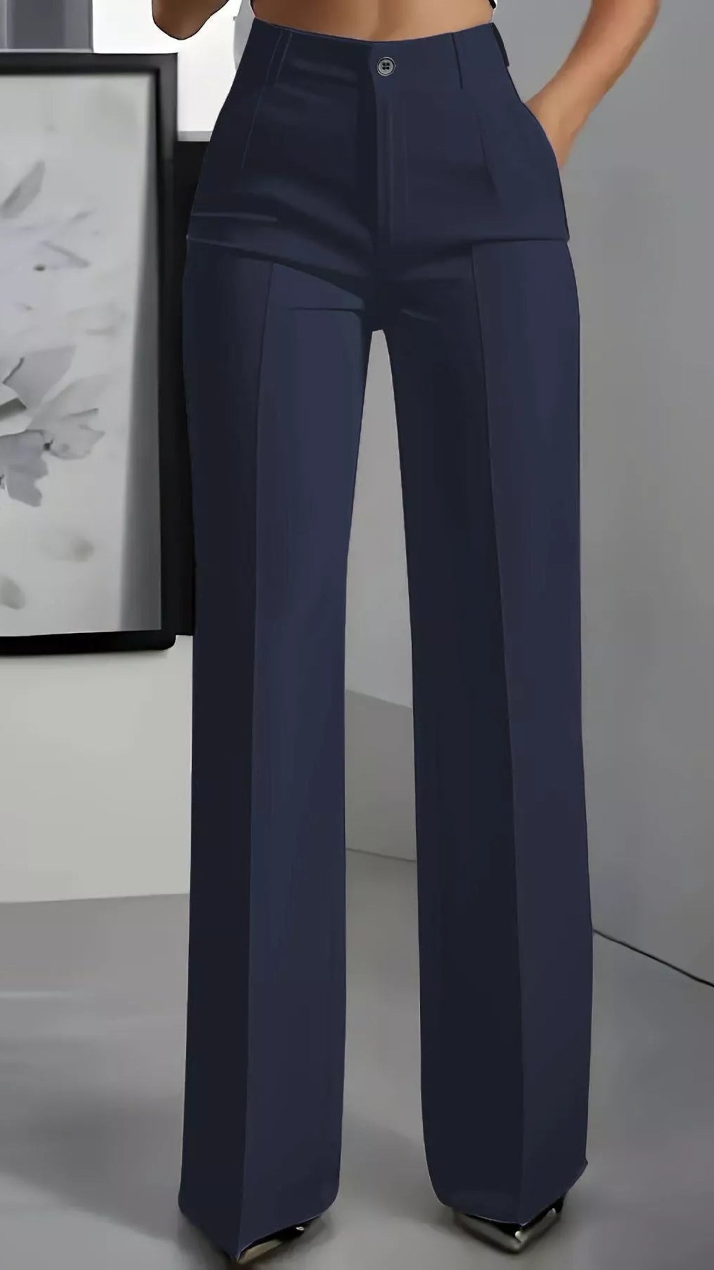 High-Waisted Wide Leg Pants | Body Central