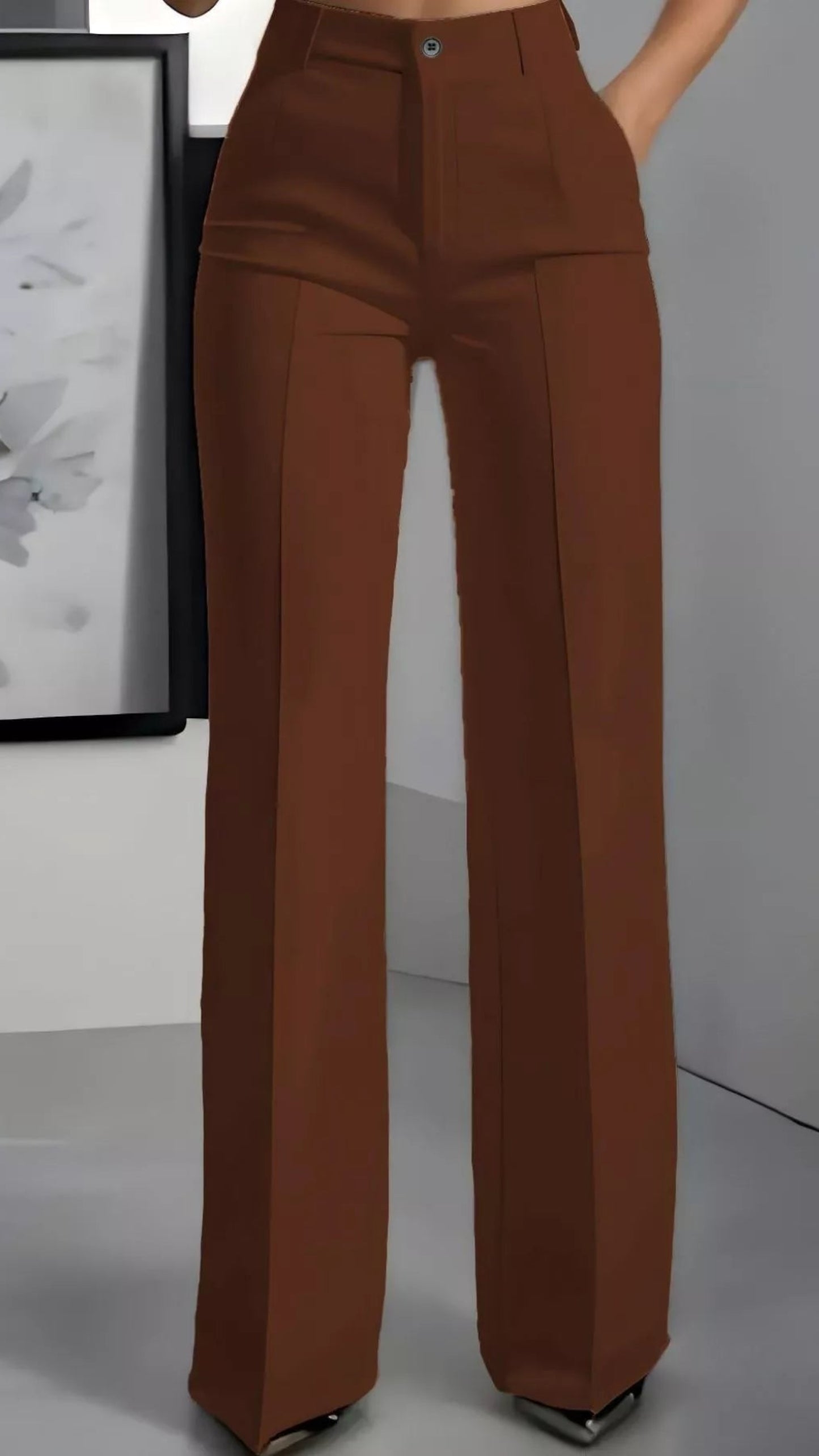 High-Waisted Wide Leg Pants | Body Central