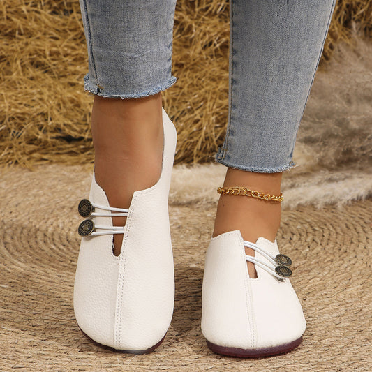 Round Toe Flat Slip-Ons | Body Central