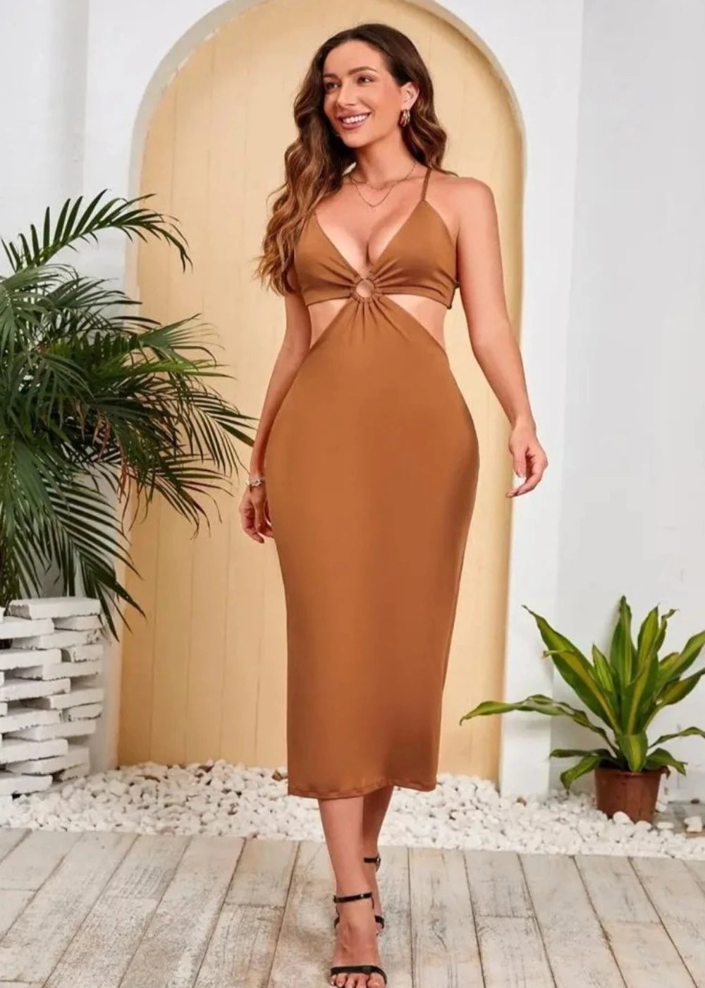Bandage Sexy Backless Maxi Cut Out Sleeveless Elegant Long Dress - Body Central Store