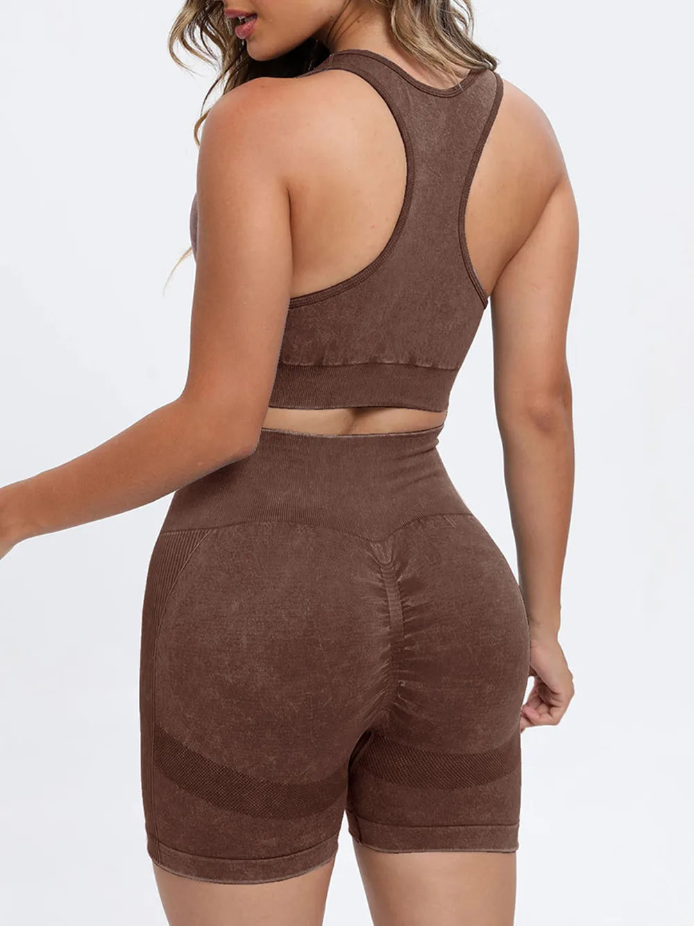 Scoop Neck Wide Strap Top and Shorts Active Set | Body Central