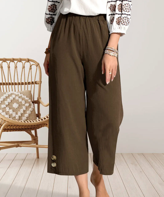 Wide Leg Cropped Pants | Body Central