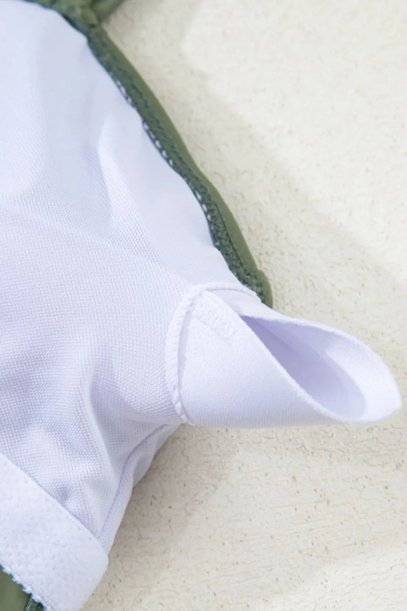 Drawstring Ruched Wide Straps Tankini Set - Body Central