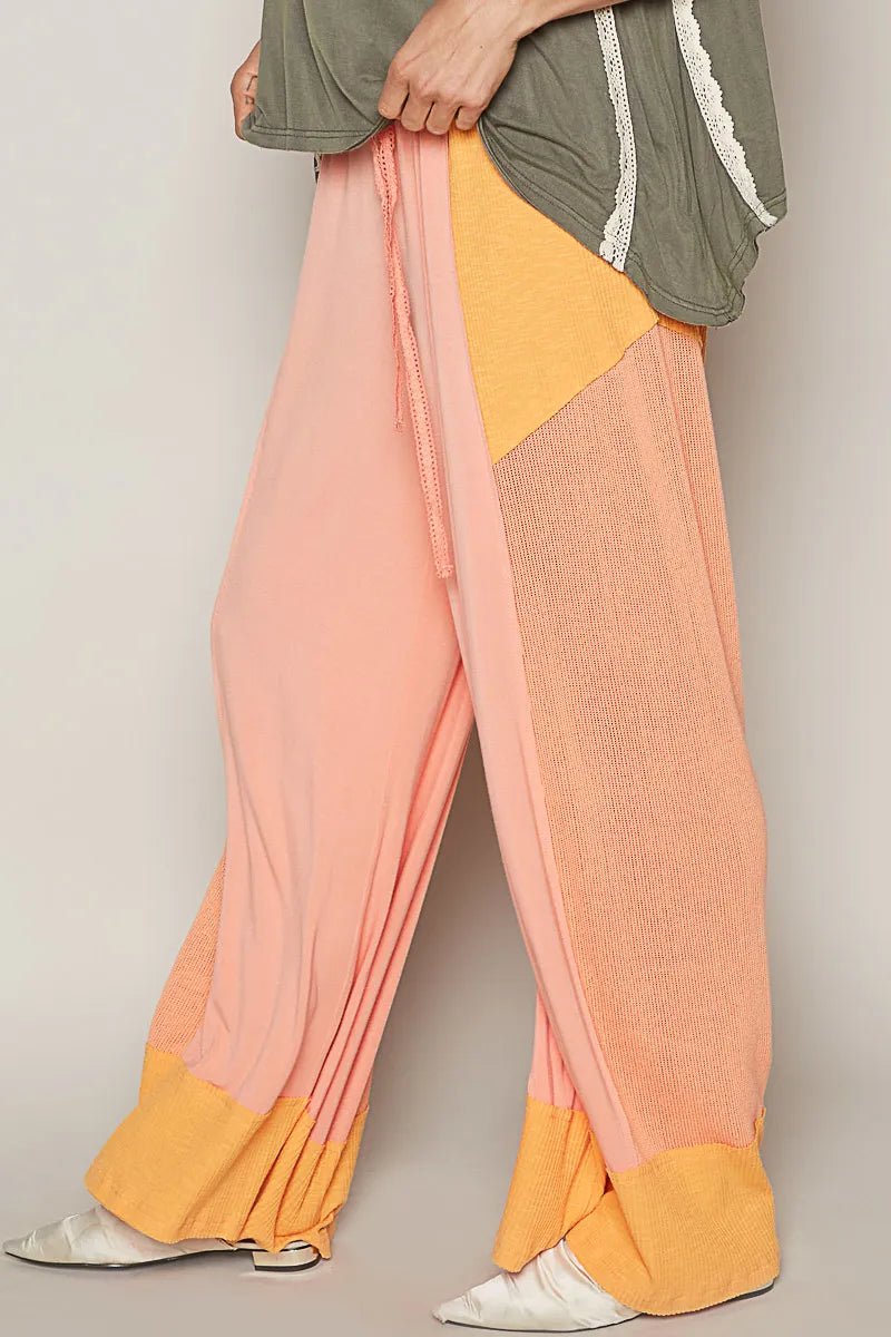 Drawstring Waist Wide Leg Pants - Body Central