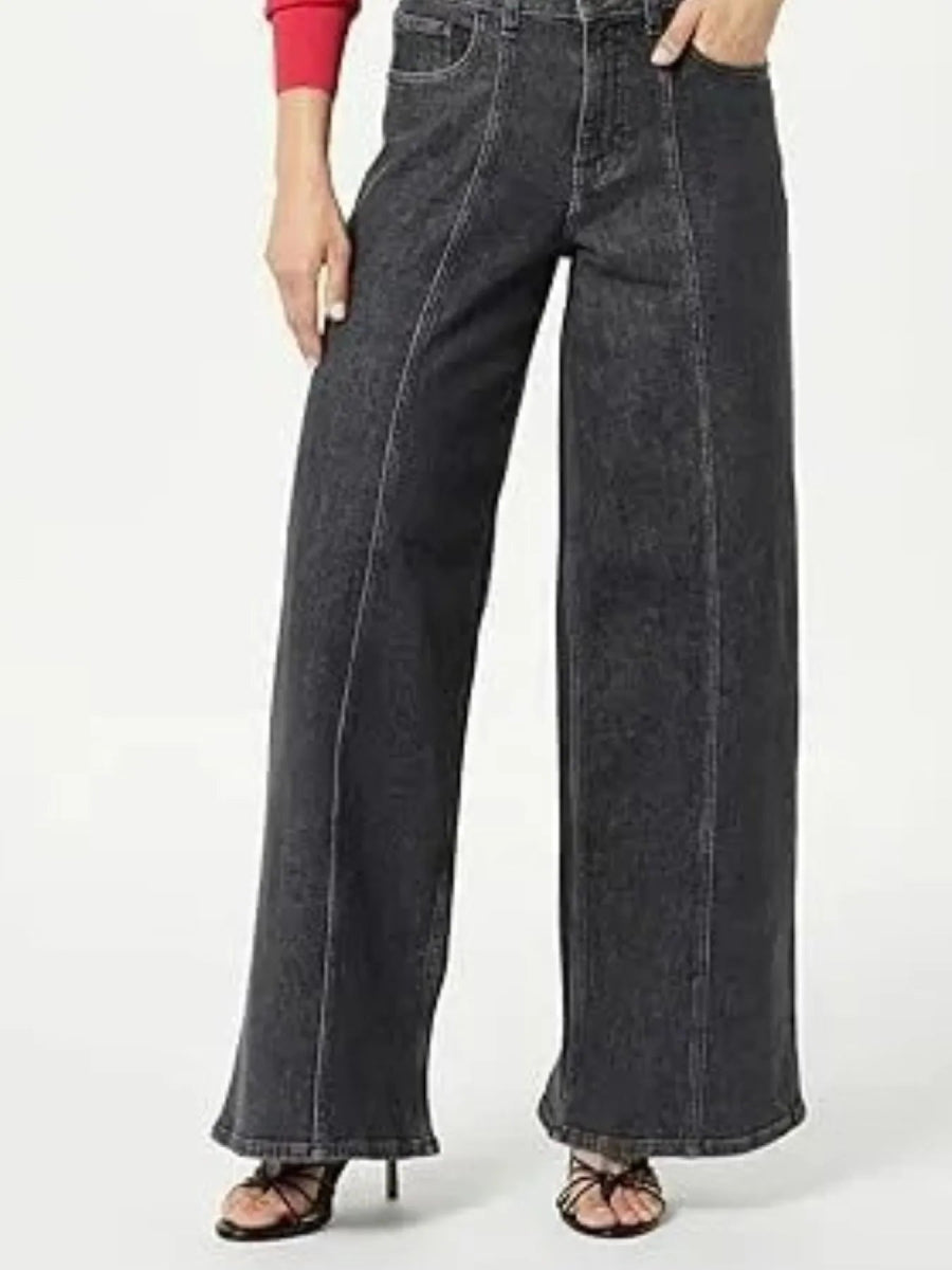 Full Size Wide Leg Jeans - Body Central