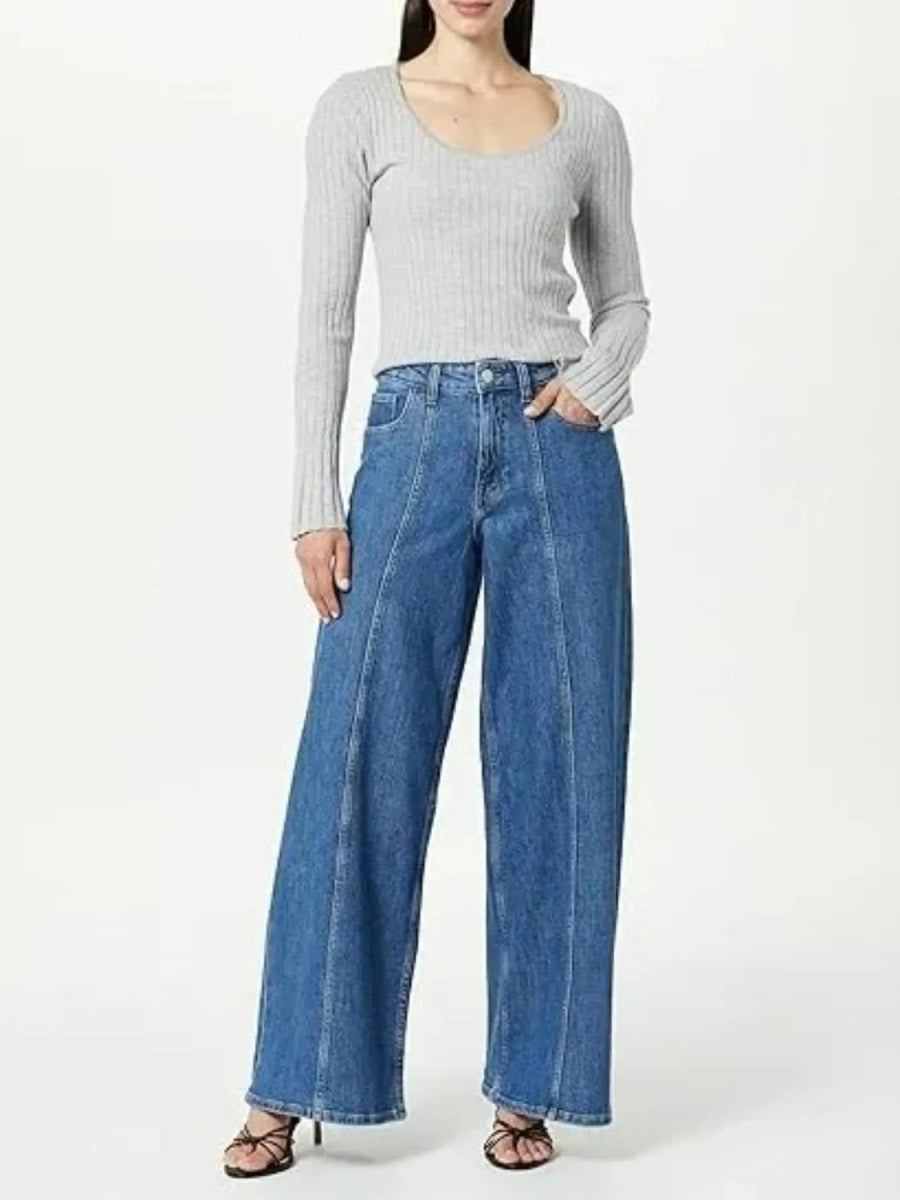 Full Size Wide Leg Jeans - Body Central