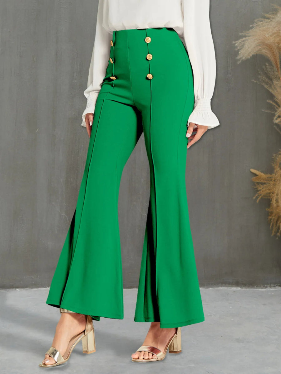High Waisted Flare Pants - Body Central