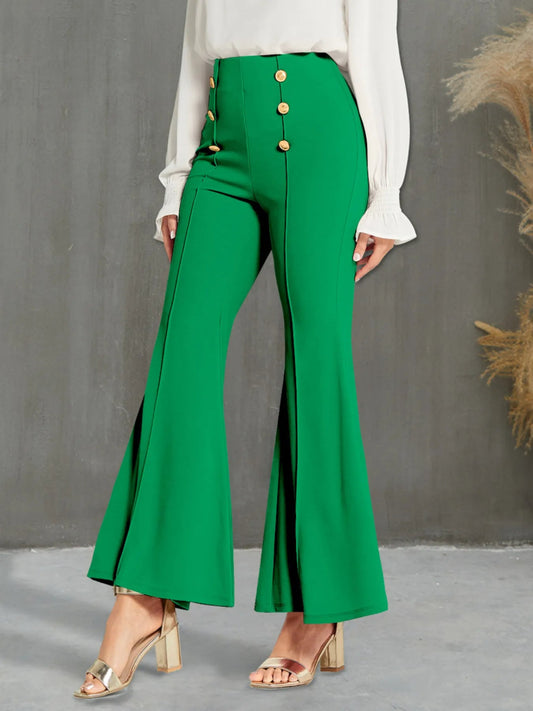 High Waisted Flare Pants - Body Central